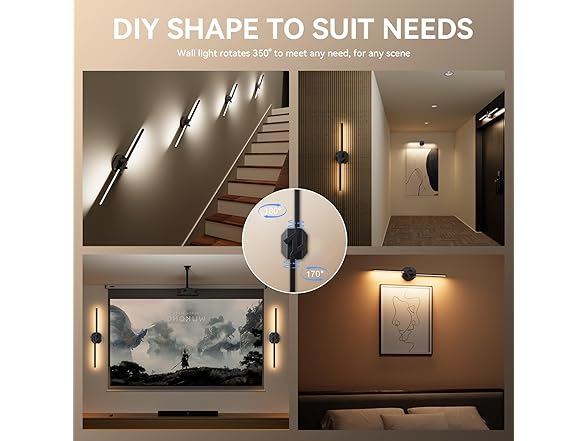 hunhun Battery Operated Wall Sconce