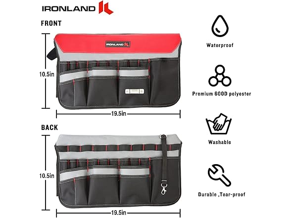IRONLAND 5 Gallon Bucket Tool Organizer