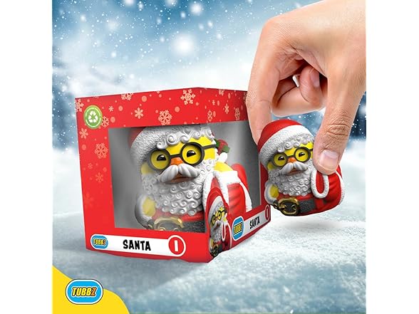 TUBBZ Mini Santa Rubber Duck Figure