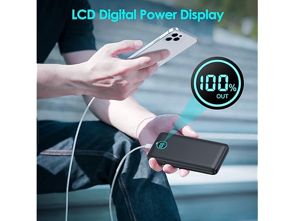 30800mAh 3 Output Power Bank