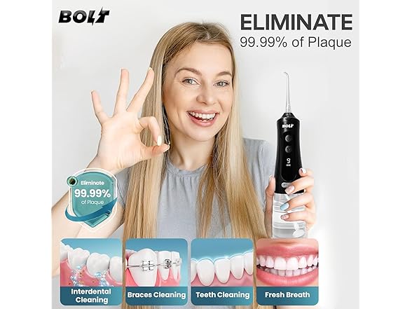 BOLT 350ml Oral Irrigator - 9 Modes
