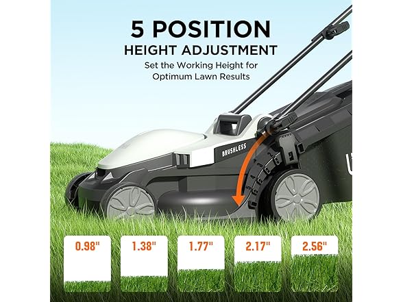 Litheli U20LM00-0A120  Cordless Lawn Mower, 2 Batteries