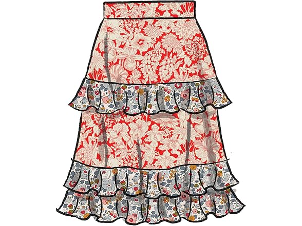 McCall Pattern Women's Flounce Skirt, Sizes