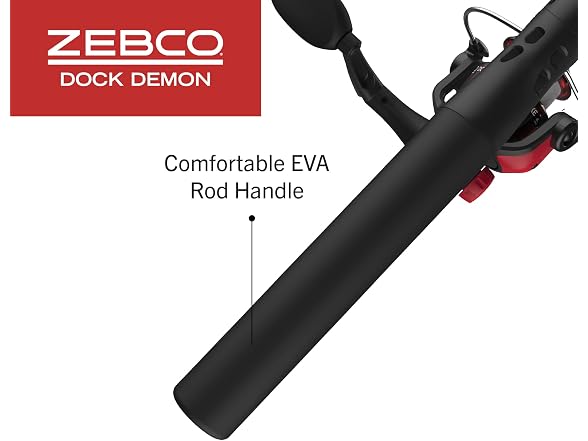 Zebco Dock Demon Spinning Reel and Fishing Rod Combo
