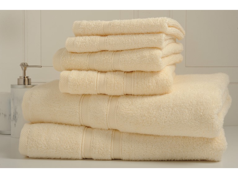 Bibb Home 4241 6-Piece Zero Twist Cotton Towel Set Iv