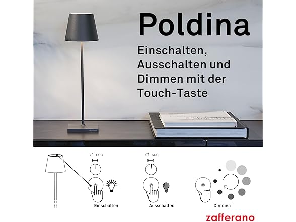 Rechargeable and Wireless Table Lamp