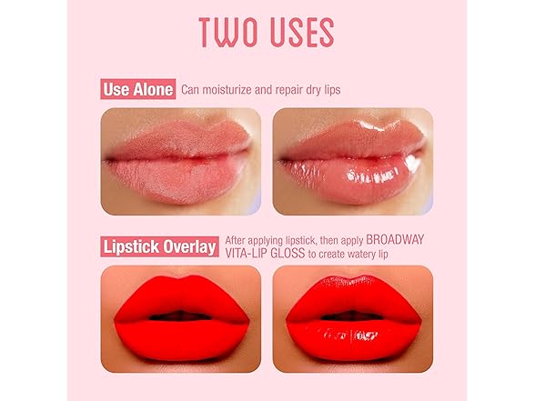 Ruby Kisses Vita-Lip Clear Gloss Rosehip Oil 6pk