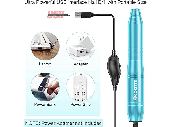 COSITTE Electric Nail Drill Nail File
