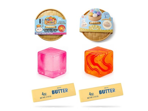 6 Pack (2x Dumpling, 2x Cube, 2x Butter) *Dumpling and Cube are a mystery and color may vary