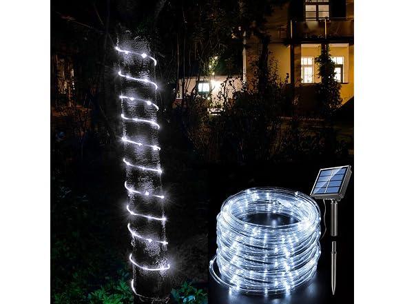 Honche Solar Rope Light 33FT 100L IP65