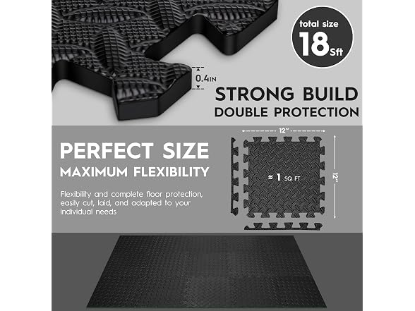 Haulcove 18 Pcs EVA Foam Floor Tiles