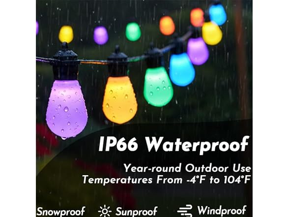 AurNyvaMay Smart S14 String Lights IP67