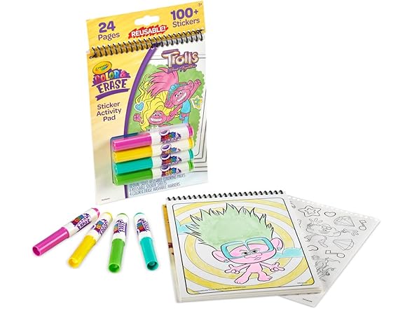 Crayola Trolls Color & Erase Activity Pad