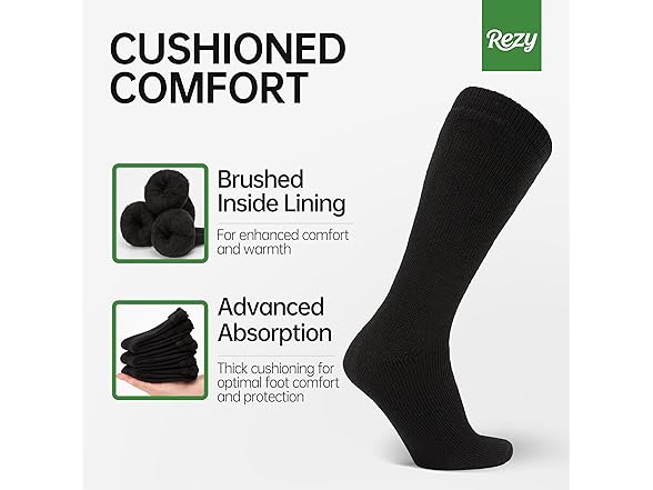 Rezy Durable Merino Wool Blend Socks Unisex