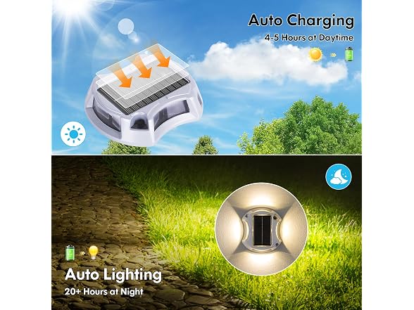 Bosceos Solar Driveway Lights 16-Pack