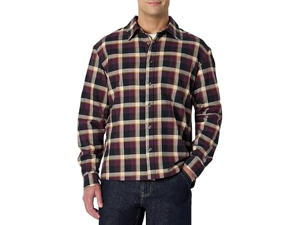 Dark Burgundy Black Check Plaid