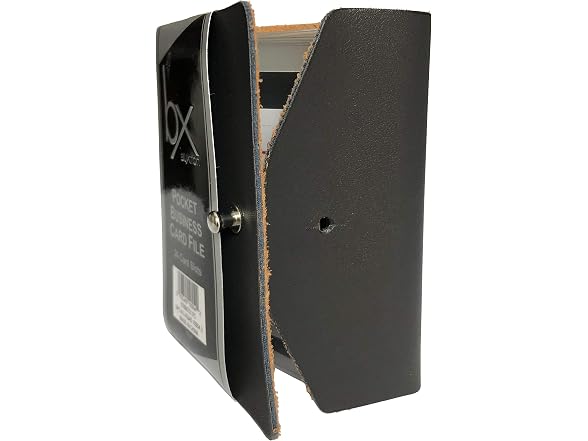 Buxton Pocket Business Card File - 24 Card Black