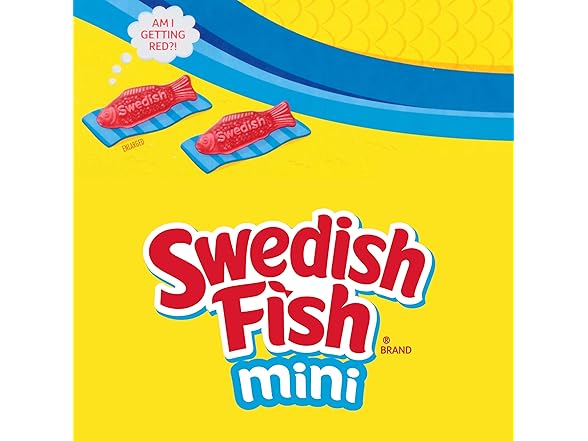 SWEDISH FISH Mini Soft & Chewy Gummy Candy