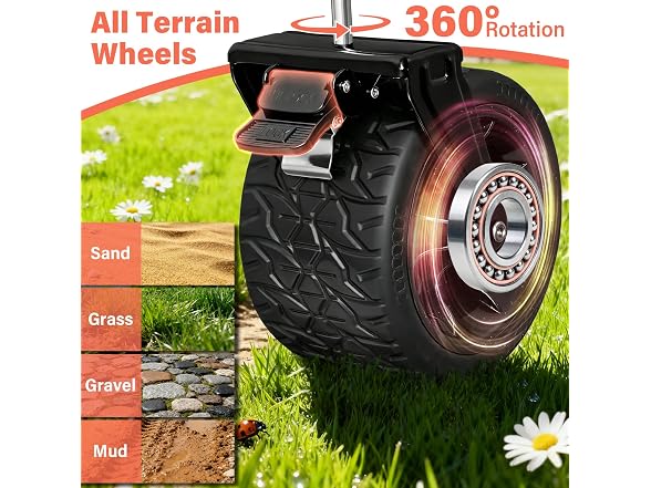 Collapsible Wagon Cart with All-Terrain Wheels