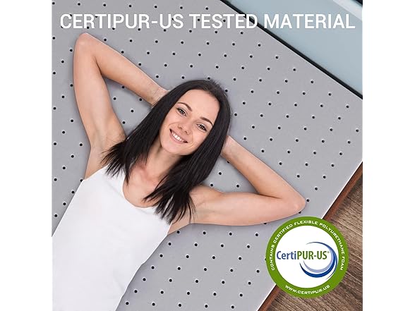 Maxzzz 3 Inch Memory Foam Mattress Topper, King