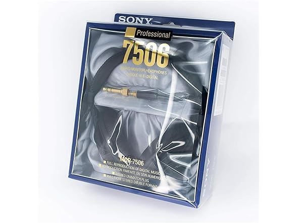 sony X00364VQ65 Sony MDR7506 Professional Large Diaphra bla (Open Box)