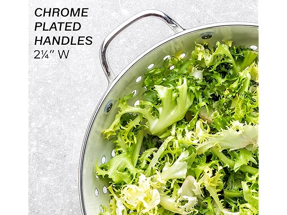 Reston Lloyd, 1.5 Quart Powder Coated Steel Kitchen Strainer