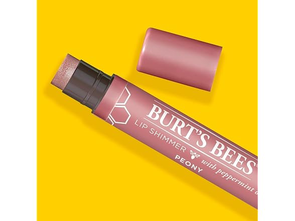 Burts Bees Lip Shimmer, Peony - 0.09 Ounces each 2