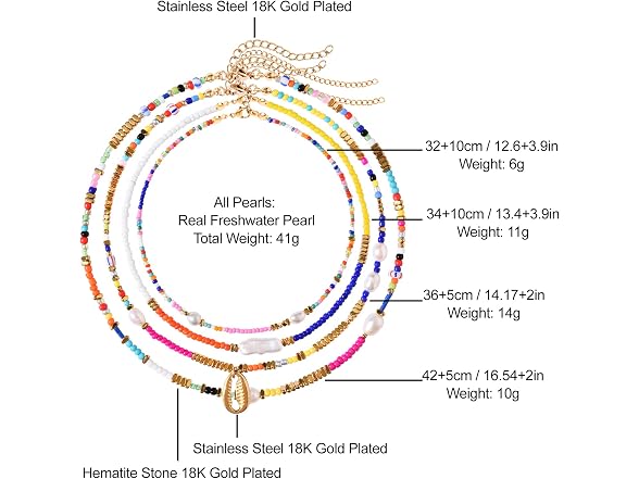 Wellike Freshwater Pearl Beaded Necklace