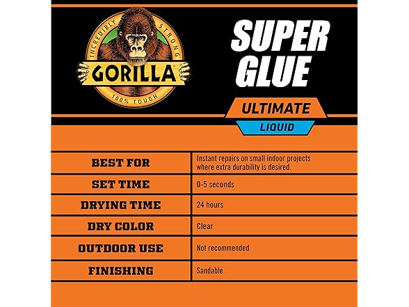 Gorilla Ultimate Super Glue, Pack of 2