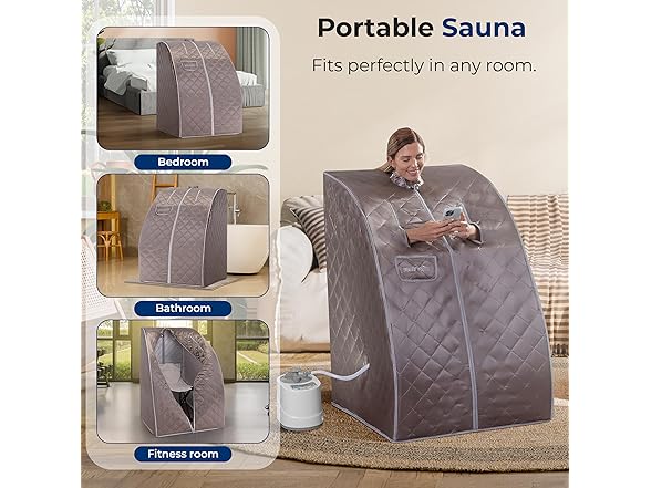 SereneLife Portable Sauna Grey