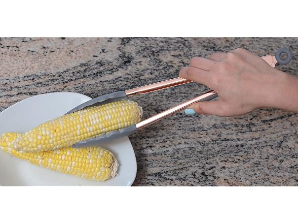 Silicone 2 Pc Tongs Set, Grey