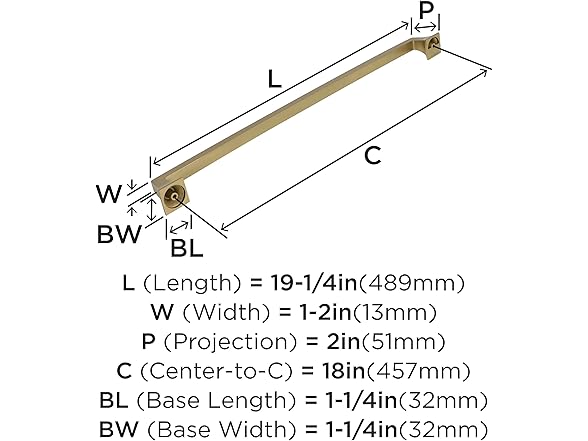 Amerock Corp | Appliance Pull | Golden Champagne