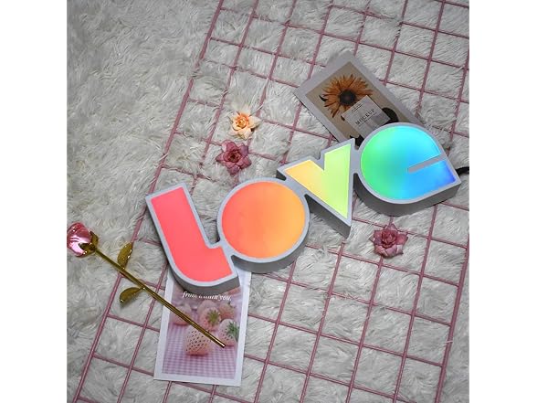 GUOCHENG LED Love Sign Lights - Love Marquee Signs Lamp