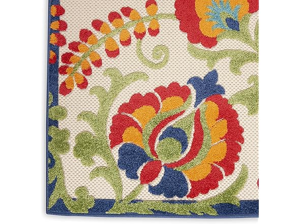 Nourison Home Aloha 2'3" x 10' Multicolor Outdoor