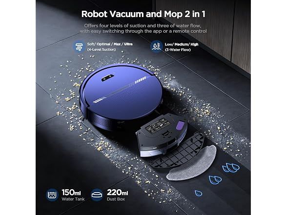UMMUND Robot Vacuum and Mop Combo