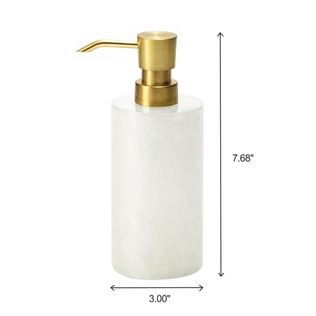 J&V Textiles 7 Pc Resin Bathroom Accessories Set IVORY - Gallery 12
