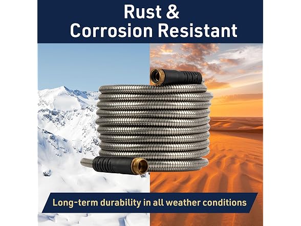 Kings County Stainless Steel Garden Hose 75 ft