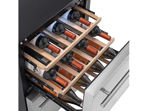 Newair Outdoor Dual Drawer Fridge - 20 Bottles/80 Cans
