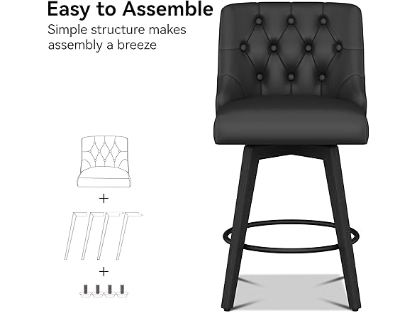 Erdoru Swivel Bar Stools Set of 2