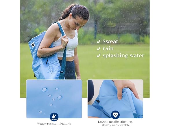 Tumaz Padded Yoga Mat Bag Powder Blue