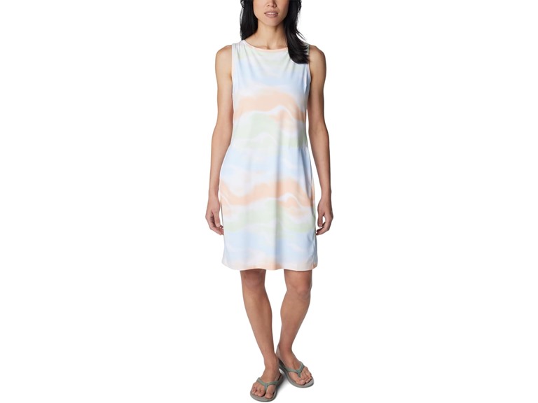 Columbia Women's Chill River Printed Dress, White Undercurrent, Medium
