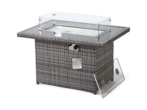 LeisureMod Mace Fire Pit Table