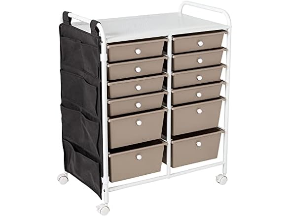 Honey Can Do 12-Drawer Metal Cart
