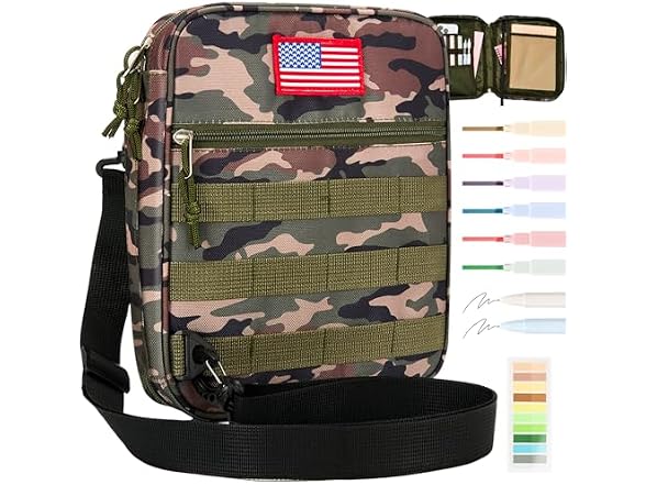 Bafei Tactical Bible Cover 4pc w/ShoulderStrap