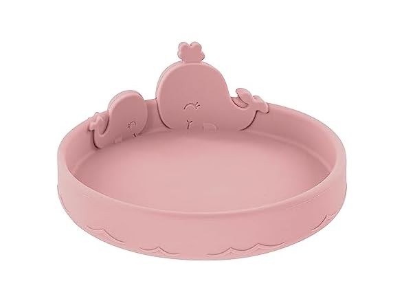 Nuby Animal Friend Silicone Round Plate - Toddler Plate