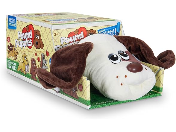 POUND PUPPIES Cream with Medium Brown Spots Plush Toy