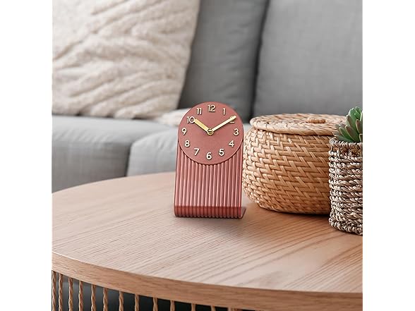 La Crosse Grooves Quartz Analog Tabletop Clock