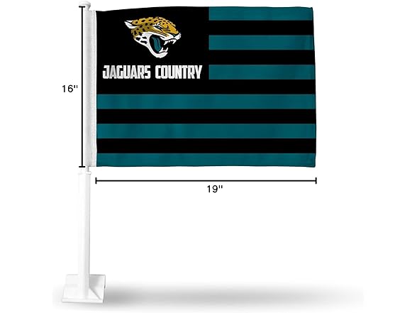 Jaguars Country Car Flag 16x19