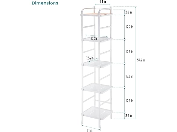 Home Zone Living CAD6236U Living Slim Storage Organizer