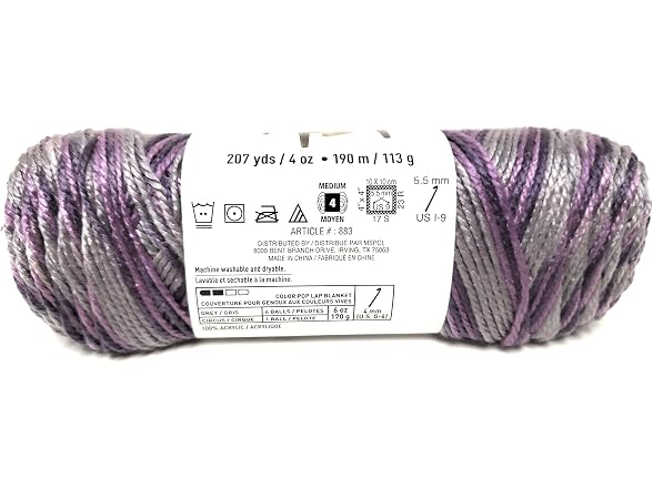 Loops & Threads Soft & Shiny Yarn, 1 Ball
